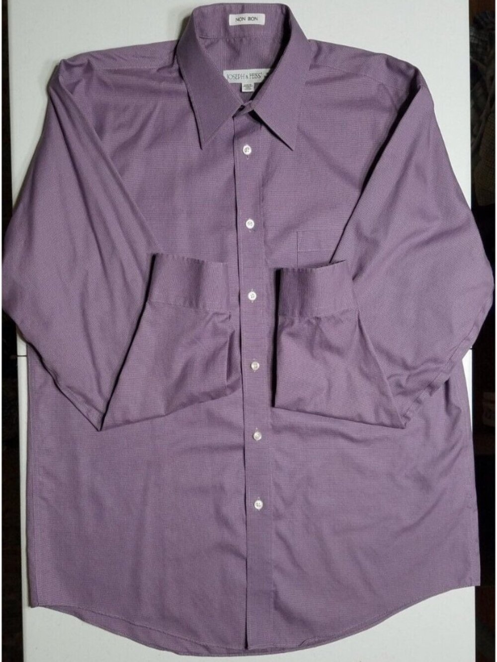 Joseph & Feiss Long Sleeve Button Up Business Office Dress Shirt Men 16 - 34/35